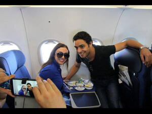 Arab Idol finalist Ahmad Jamal flies home to Egypt along with Angham