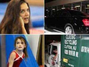 نجاة كيتي هولمز وابنتها من حادث مروري