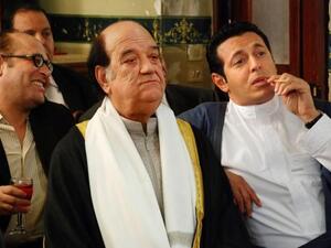 النجمان مصطفى شعبان وحسن حسني في مسلسل "الزوجة الرابعة"