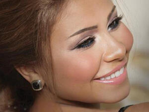 Sherine celebrated car oil company “Mobil's” 100th Anniversary in Cairo. (Image: Facebook)