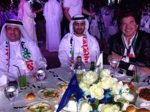 الفنان وليد توفيق مع الشيخ جمعة بن مكتوم ال مكتوم