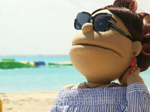 Abla Fahita looks to the sky. (Facebook / Abla Fahita)