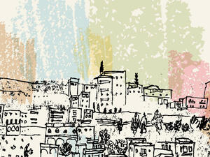 Amman depicted in a drawing. (Babayuka / Shutterstock.com)