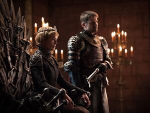 Family love: Cersei (Lena Headey) and Jaime (Nikolaj Coster-Waldau) by the Iron Throne. (HBO)