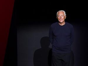 Giorgio Armani at Milan Fashion Week. (Andreas SOLARO / AFP)