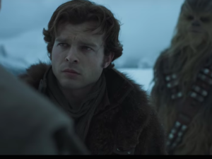 Alden Ehrenreich stars as Han Solo. /Youtube