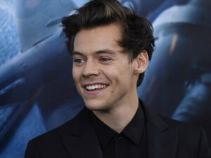 Harry Styles at the Dunkirk premiere. (Angela Weiss / AFP)