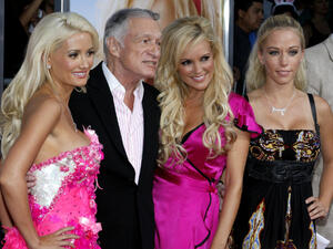 Playboy Hugh Hefner with some Bunnies. (Tinseltown / Shutterstock.com)