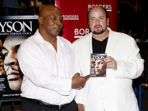 Mike Tyson stands with James Toback. (Tinseltown / Shutterstock.com)