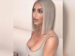 Kim Insta-storied her 'hair artist' Chris Appleton coiffing long extensions from ChaViv Hair by Violet Teriti. (Source: @kimkardashian - Instagram)