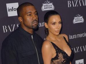 Kim and Kanye: still love birds. (Andrea Hanks/UPI)