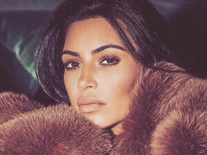 Kim Kardashian followed-up her cherry blossom baby shower by using this picture to describer her mood. (Instagram / kimkardashian)