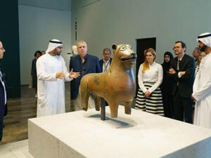 Louvre Abu Dhabi’s masterpieces were highlighted such as the Bactrian “princess" from Central Asia (source: Instagram - @louvreabudhabi)
