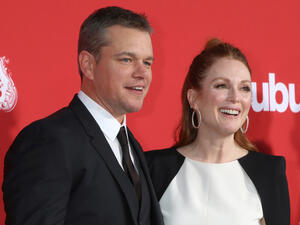 Matt Damon and Julianne Moore, spanker and spankee (and Julianne Moore). (Kathy Hutchins / Shutterstock.com)