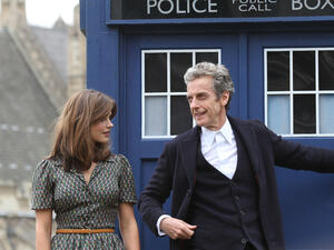 Peter Capaldi and Jenna Coleman, former Doctor Who stars. (Twocoms / Shutterstock.com)