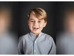 Prince George. Ah, well. At least you're cute. (Twitter / Kensington Palace)