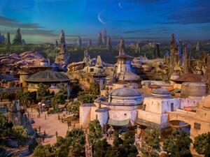 A model of the "Star Wars" theme park. (Twitter / starwars)