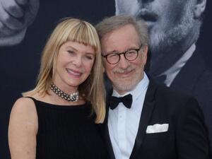 Steven Spielberg with actress Kate Capshaw, his wife. (Jim Ruymen / UPI)