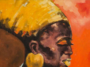 Untitled from Afro series, 2016 - Victor Sitali. (Maraya Art Centre)