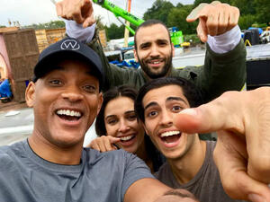 The "Aladdin" cast. (Facebook / Will Smith)
