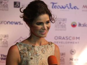 Yousra El Louzy at El Gouna Film Festival. (Scoop Empire)