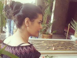 Sama El-Masrii at the tomb. (Instagram)