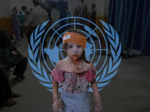 A Syrian girl, wounded after bombings in her neighborhood of Eastern Ghouta (Rami Khoury/Al Bawaba)