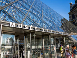 Entrance to the Pyramid of the Louvre Museum. (Shutterstock/ File)