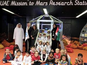 GEMS FirstPoint school students at the learning zone.