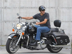 On the go: Amal has reportedly tried to get her husband off of motorcycles for good, after he was hospitalized following a scooter crash in Italy back in July (Source: Picture Perfect - REX - Shutterstock)