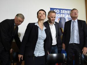 The right-wing populist Alternative for Germany (AfD) party clinched almost 21 percent in its first bid for seats in the regional parliament of Mecklenburg-Western Pomerania. (AFP/Odd Andersen)