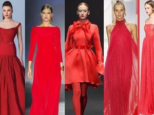 أجمل فساتين هوت كوتور 2016 الحمراء
