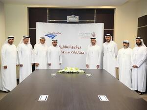 During the signing ceremony