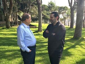 Lebanese President Michel Aoun and Prime Minister Saad Hariri (AFP/File Photo)	