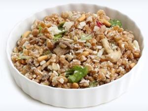 سلطة فطر بالبرغل
