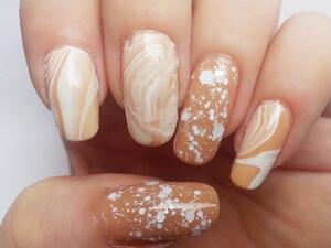 أظافر رخامية جميلة وأنيقة هذا الشتاء