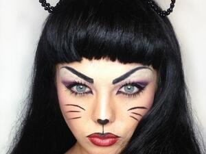 ماكياج القطط للهالوين