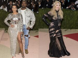 مادونا - كانيه ويست وكيم كارداشيان