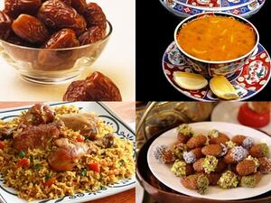 حريرة مغربية، كبسة سعودية ومعكرون شامي