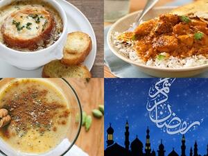 شوربة البصل، الدجاج بالكاري وسموثي التمر المنعش