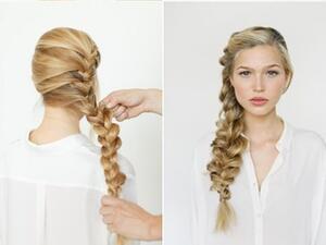 ضفيرة جانبية للشعر الطويل