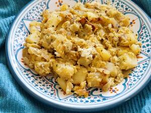 مفركة البطاطا والبيض