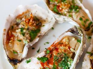 المحار المشوي