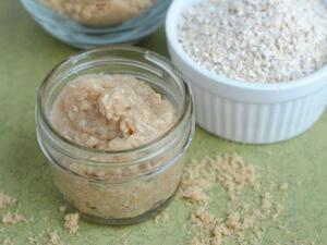 وصفة الشوفان لفرك الجسم