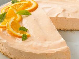 تشيز كيك البرتقال بجبن المسكربوني