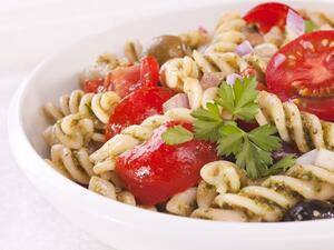 باستا مع خضار طازجة