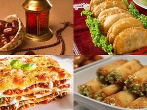 سمبوسك دجاج، لازانيا، وزنود الست الشامية