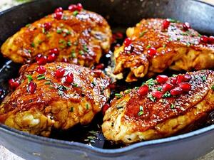 صينية الدجاج بدبس الرمان