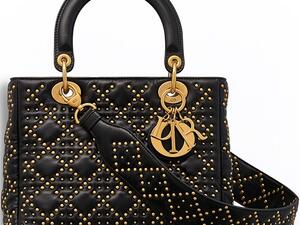 Supple Lady Dior Studded Tote Bag