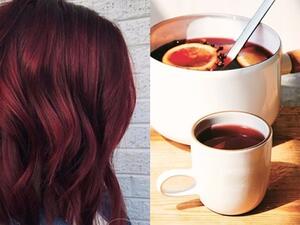 لون نبيذي قوي